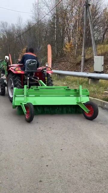 Коммунальная щётка KERLAND #сельхозтехника #навесное смотреть онлайн