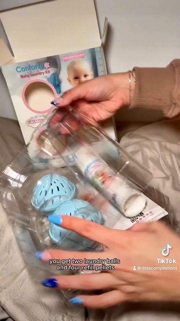 Baby Laundy Kit for Sensitive Skin. 👶 #laundry #laundryballs #baby #amazon#sensitiveskin #mom смотреть онлайн