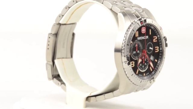 Wenger Squadron Chrono Watch - Stainless Steel Bracelet (For Men) смотреть онлайн