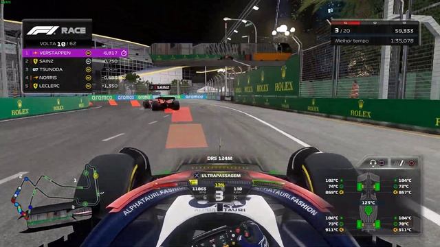 F1 23 GP 100% Singapura realista ia 110 смотреть онлайн