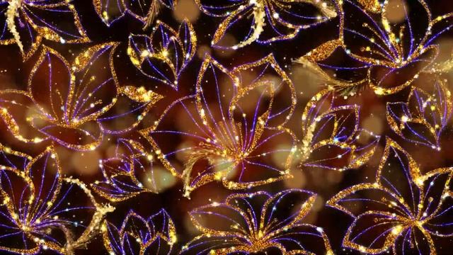 BACKGROUND SPARKLING GOLD LEAVES смотреть онлайн