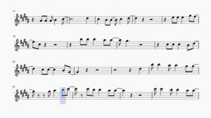 Седая ночь. Ласковый май. Ноты для альт саксофона