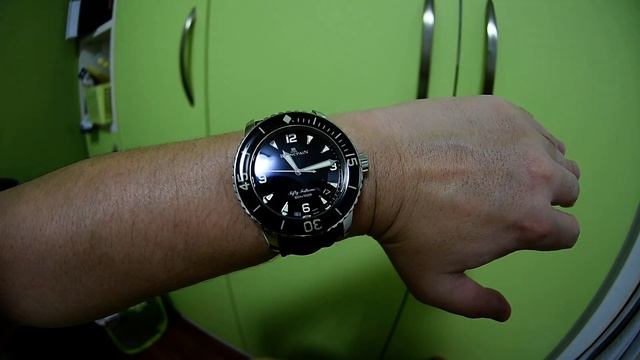 BLANCPAIN FIFTY FATHOMS on the wrist смотреть онлайн