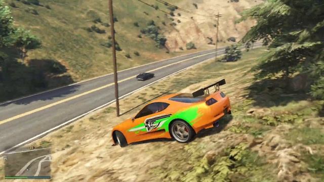 Fast and Furious in GTA 5: Driving Paul Walker's Iconic Supra смотреть онлайн