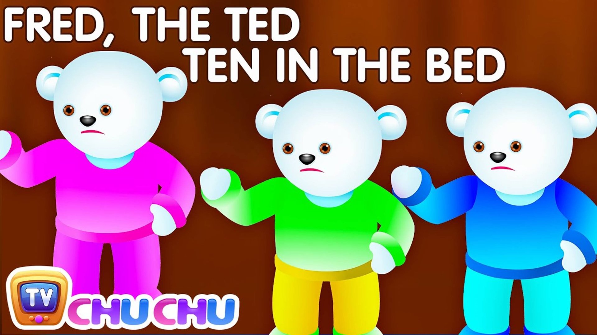 Ten In The Bed Nursery Rhyme With Lyrics - Cartoon Animation Rhymes & Songs for Children смотреть онлайн