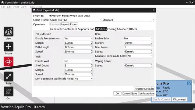 VoxelMaker: Printing