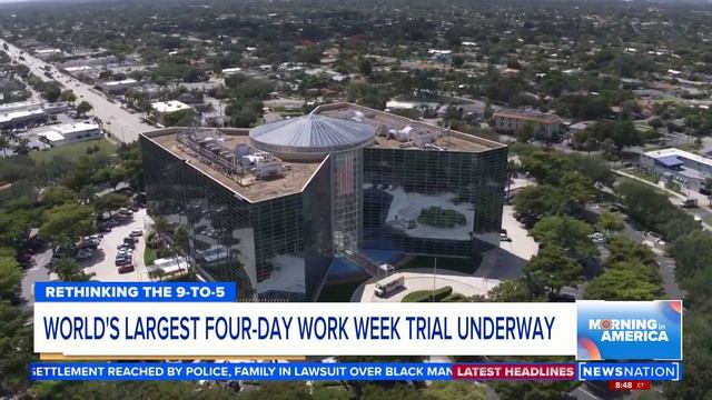 Thousands try out 4-day work in the UK | Morning in America смотреть онлайн