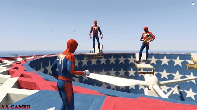 GTA 5 Water Ragdolls | MEGALODON vs SPIDERMAN Jumps/Fails ep.4 (Funny Moments) смотреть онлайн