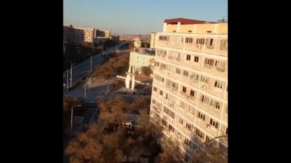 17.10.2020 г., Вид с девятого этажа на «Поле Чудес», г. Зарафшан.