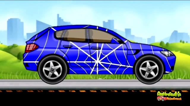 Мультик мойка и раскраска машинок Учим цвета Развивающий мультик для детей про машинки смотреть онлайн