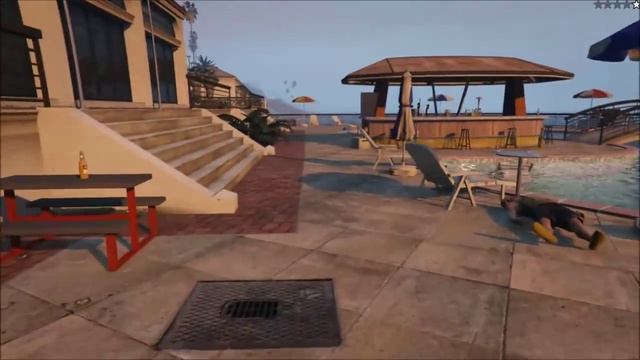 GTA V PC - Franklin just wants the pool to himself смотреть онлайн