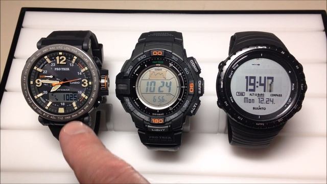 Casio PRG-270, PRG-600 & Suunto Core | Barometric Pressure Comparison