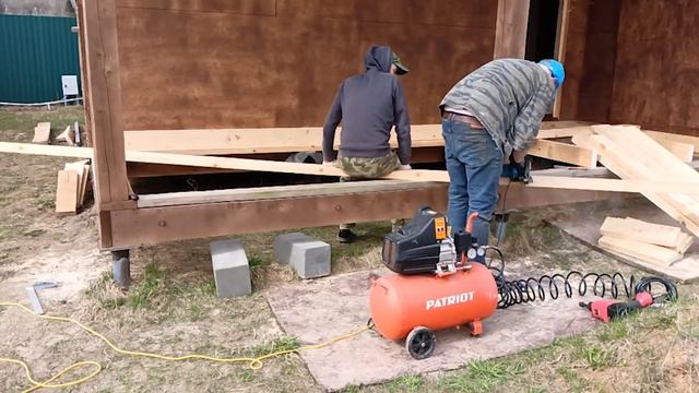 Терраса - пристройка к каркасному дому