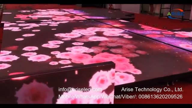 Interactive Waterproof Floor tile portable 3D Stage Display led dance floor display LED waterproof смотреть онлайн