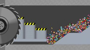 Escape From The Saw #2 - Marble Race Countries in Algodoo