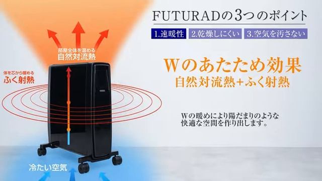 ディンプレックス Dimplex ハイブリッド オイルフリーヒーター FUTURAD フューチュラッド 次世代オイルヒーター暖房器具 パネルヒーター смотреть онлайн