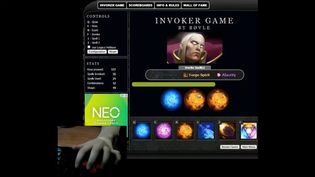 InvokerGame 105 секунд