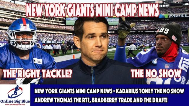 New York Giants Mini Camp News - Kadarius Toney the No Show, Thomas the RT?, Bradberry Trade & more смотреть онлайн
