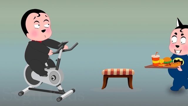 Super Heroes Do Exercise To Lose Weight | Cartoon For Kids смотреть онлайн