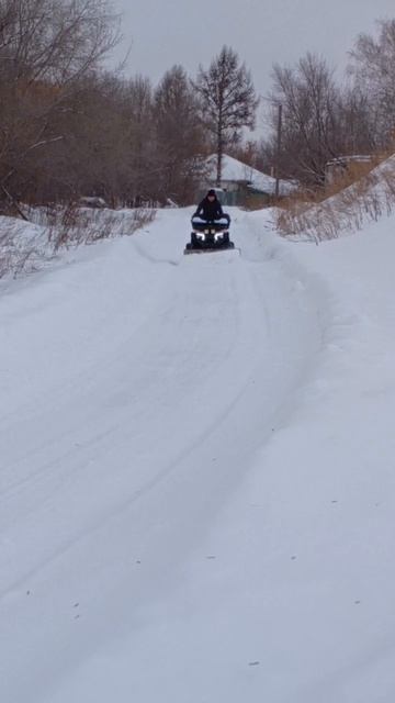 самодельный отвал на квадроцикл ATV 200 кубов