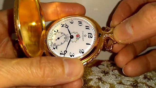 Cortebert Enamel Pocket Watch Swiss made Full Hunter Case ( SOLD OUT ) смотреть онлайн
