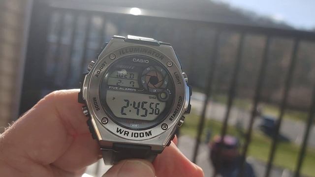 mwd 100 h Casio watch dual time смотреть онлайн