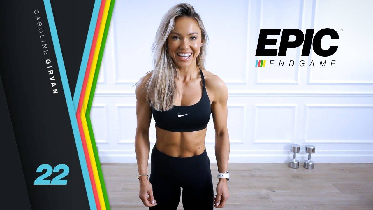 Caroline Girvan - PUSH THEN PULL Dumbbell Upper Body Workout | EPIC Endgame Day 22 смотреть онлайн