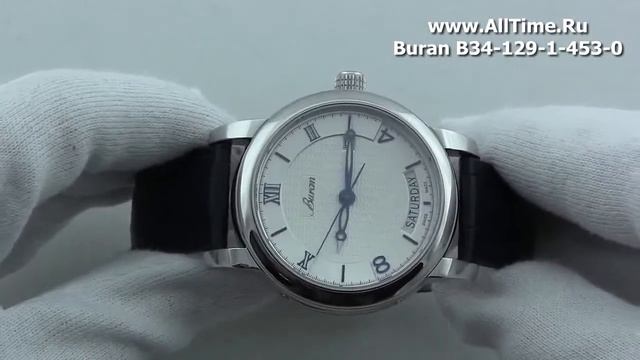 Мужские наручные швейцарские часы Buran B34-129-1-453-0 смотреть онлайн