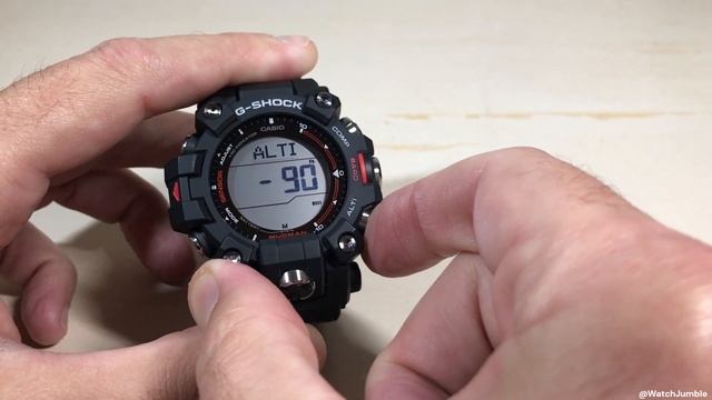 Casio G-Shock (GW-9500) Mudman | Altimeter Calibration (restore to Casio default) смотреть онлайн