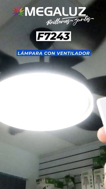 #short F7243 │LÁMPARA VENTILADOR CON CONEXIÓN BLUETOOTH смотреть онлайн