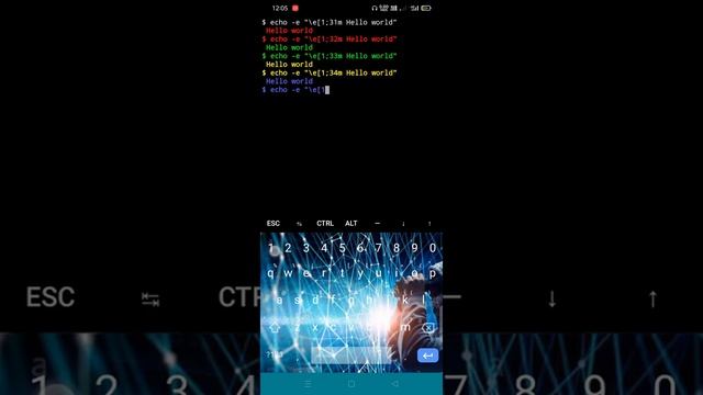 #How to write colourful Text in T3rmux # echo bash scripting смотреть онлайн