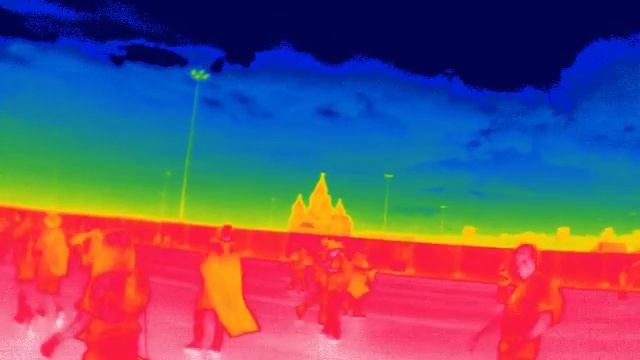 Stadium in Nizhny Novgorod in the infrared range 2 hours before the match France-Uruguay 2018 смотреть онлайн