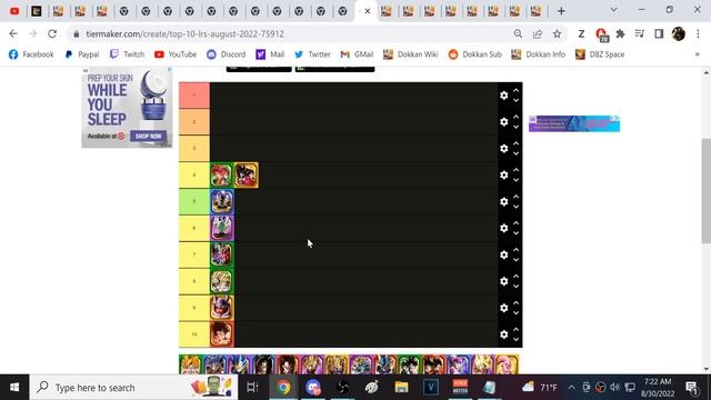 TOP 10 LRS (CARNIVAL, DOKKANFEST, YELLOW COIN) IN DOKKAN TIER LIST! AUGUST 2022! DBZ: Dokkan Battle смотреть онлайн