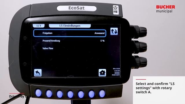 Bucher Municipal - Service Tutorials - EcoSat - Setting LS Hydraulic System