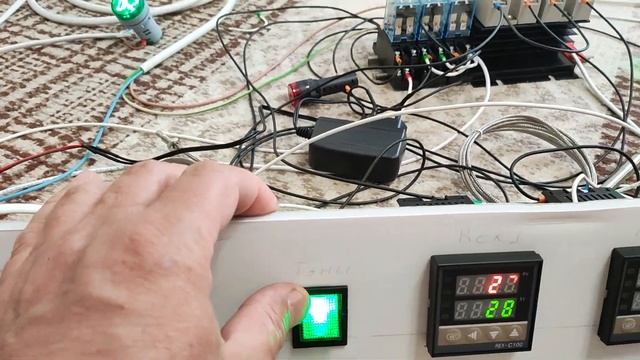 Панель управления коптильней на базе Rex c 100 с автоматическим отключением при готовности продукта смотреть онлайн