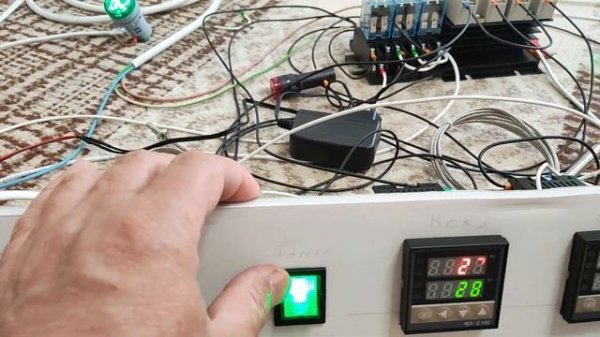 Панель управления коптильней на базе Rex c 100 с автоматическим отключением при готовности продукта