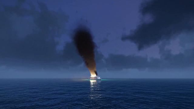 Horrific Moment, Russian Cruise Ship Carrying 2000 Troops Destroyed By US F-16 смотреть онлайн
