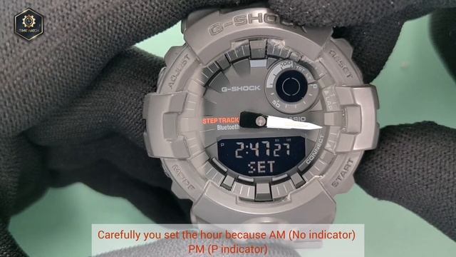 How To Set The Time And Date Casio Gshock GBA-800