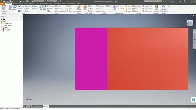 Hướng dẫn học Inventor - 13/61 Vẽ 3D: đẩy khối (Extrude) смотреть онлайн