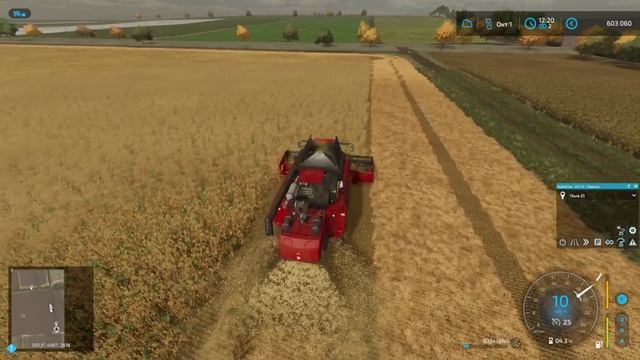 FS22/карта Владимировка(ч.10)/Можно ли потерять комбайн в поле?/Взялись сразу за два контракта смотреть онлайн