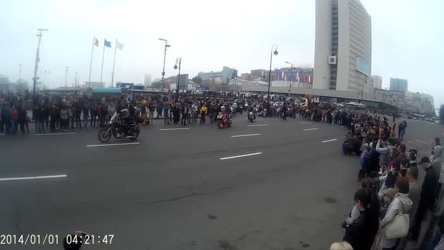 открытие мотосезона 2015 Владивосток выезд колонны ч 2 смотреть онлайн
