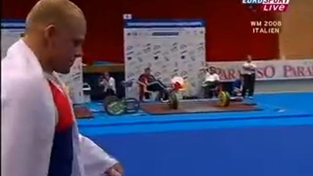 2008 European Weightlifting 94 kg Snatch смотреть онлайн