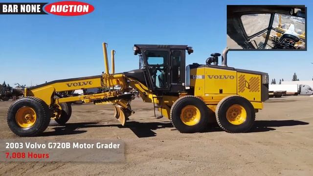 2003 Volvo G720B Motor Grader смотреть онлайн