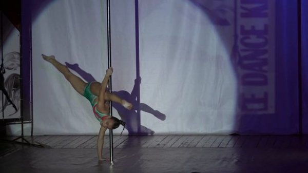 WOW PERFORMANCE! Pole dancer-Makeeva Maria Zebra Pole Dance studio. Pole Dance Krivbass Open 2019