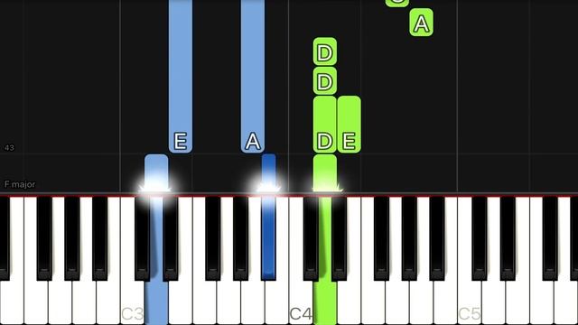 Adele Skyfall - простые песни на фортепиано смотреть онлайн