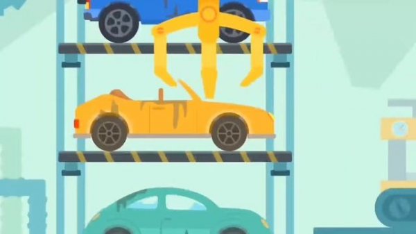 Динозаврик Дин. Машинки. Утилизация авто.