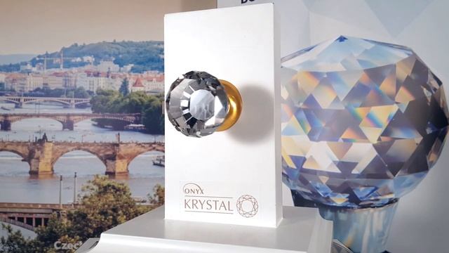 Дверная ручка Onyx Krystal Premium B6019 CL SG смотреть онлайн