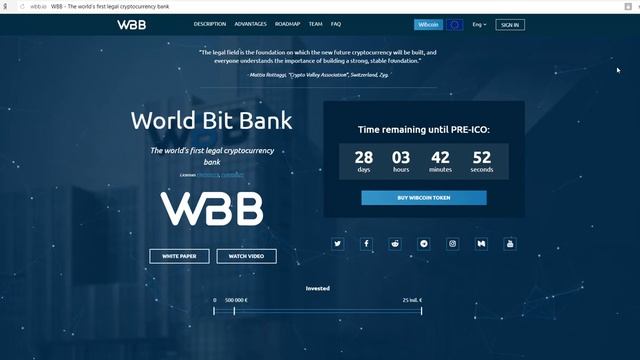 ICO World Bit Bank первый в мире легальный криптобанк! Обзор №1 смотреть онлайн