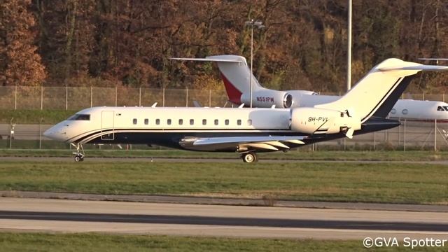 [FullHD] Emperor Aviation Bombardier Global 5000 takeoff at Geneva/GVA/LSGG смотреть онлайн