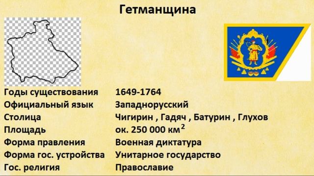 Страны прошлого #47 Гетманщина смотреть онлайн